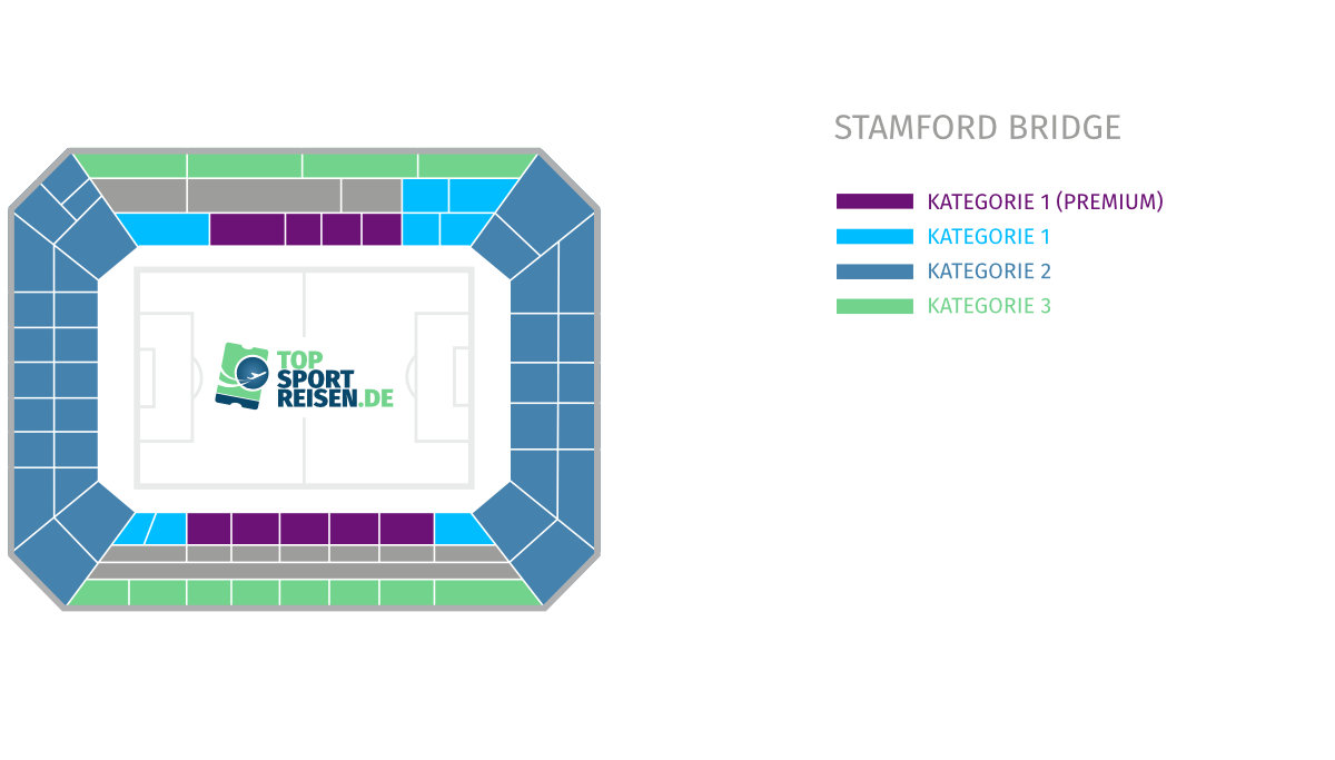 Sitzplan & Kategorien Stamford Bridge - London